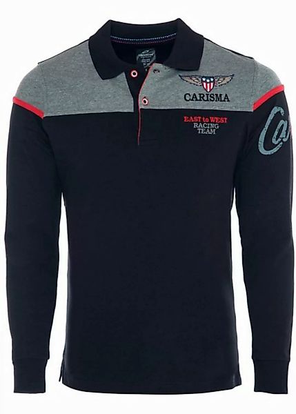 CARISMA Poloshirt mit Stickerei Rugby Team günstig online kaufen