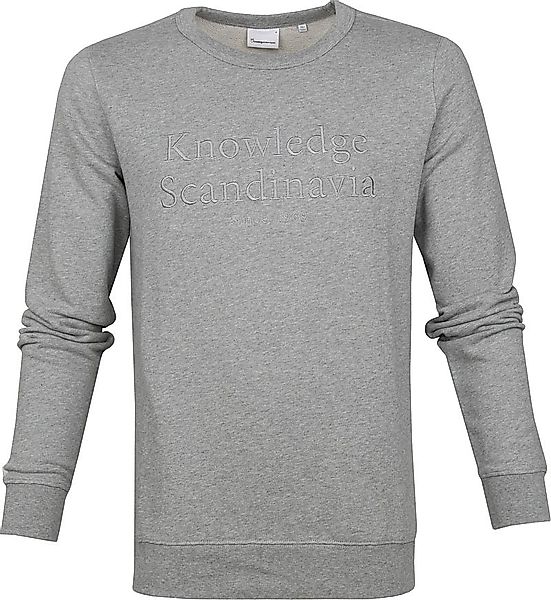 KnowledgeCotton Apparel Pullover Elm Grau - Größe S günstig online kaufen