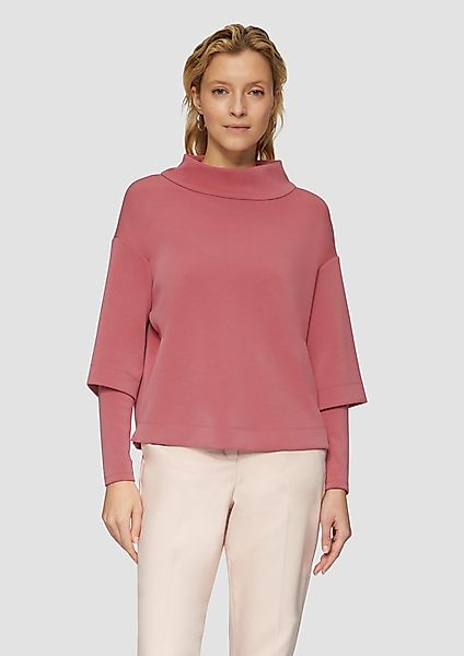 s.Oliver BLACK LABEL Sweatshirt Scuba-Sweatshirt mit günstig online kaufen