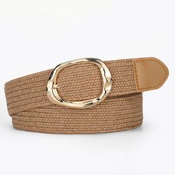 Coonoor Flechtgürtel Stroh Gewebte Elastische Taillengürtel günstig online kaufen