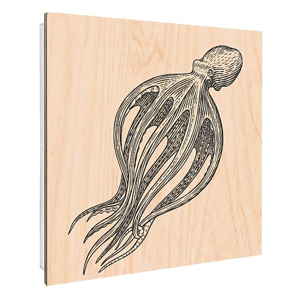 Banjado Großer Schlüsselbox Holz 30x30cm Weiß Scharnier Rechts 50 Haken Sch günstig online kaufen
