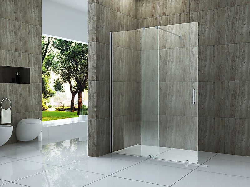 Alphabad Walk-in-Dusche 8 mm Schiebetür - günstig online kaufen