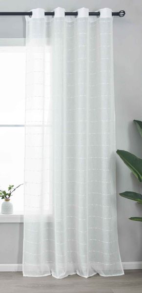 Gardinenbox Gardine (1 St), Ösen, halbtransparent, günstig online kaufen