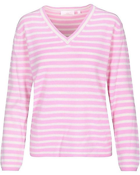 Brigitte von Schönfels Strickpullover Ringel-V-Pullover günstig online kaufen
