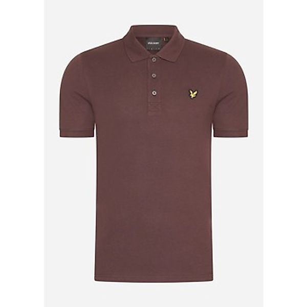 Lyle & Scott  T-Shirts & Poloshirts Plain polo shirt - deep mahogany günstig online kaufen