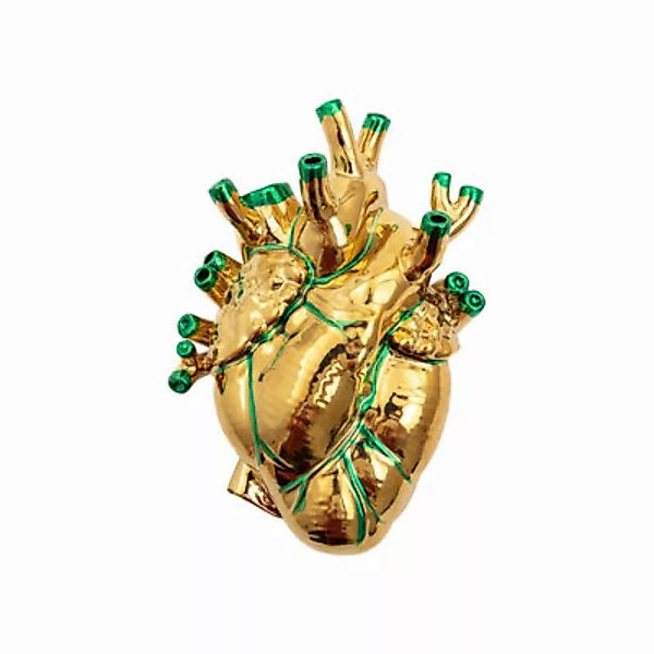 Vase Love in Bloom keramik gold metall / Exklusivität in limitierter Auflag günstig online kaufen