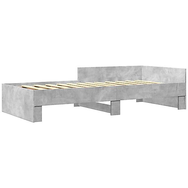 vidaXL Bett Bettgestell Betongrau 100x200 cm günstig online kaufen