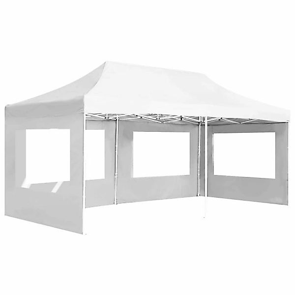 vidaXL Profi-Partyzelt Faltbar mit Wänden Aluminium 6x3m Weiß günstig online kaufen