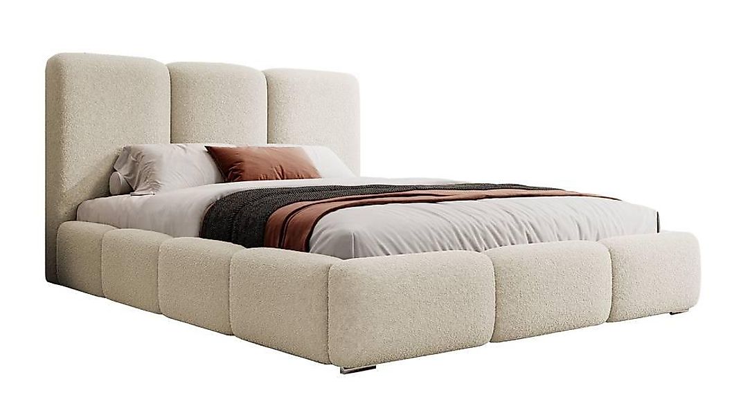 NADUVI Collection | Bettgestell aus Briar Bouclé mit Stauraum 180x200 günstig online kaufen