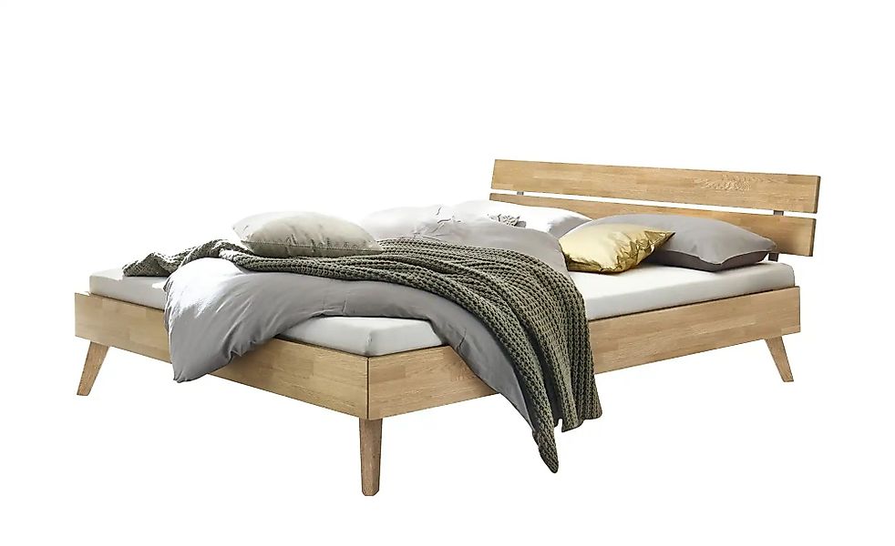 HASENA Massivholzbett  Ortona ¦ holzfarben ¦ Maße (cm): B: 146 H: 81 Betten günstig online kaufen