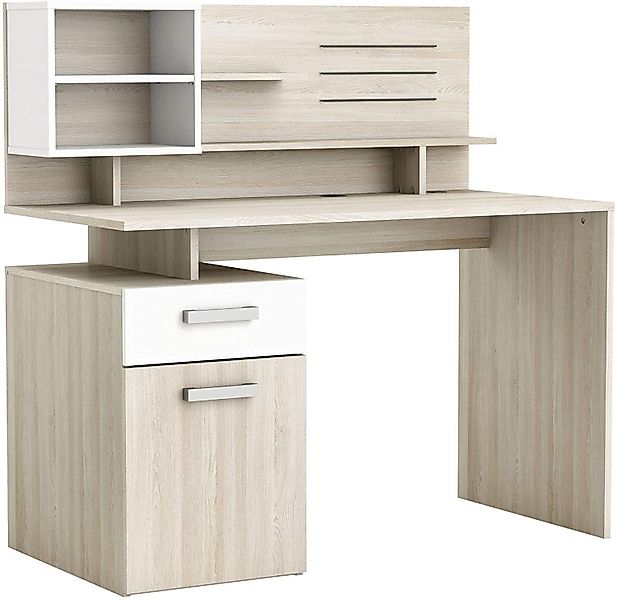habeig Regal-Schreibtisch Schreibtisch Computertisch PC-Tisch Kabeleinlass günstig online kaufen