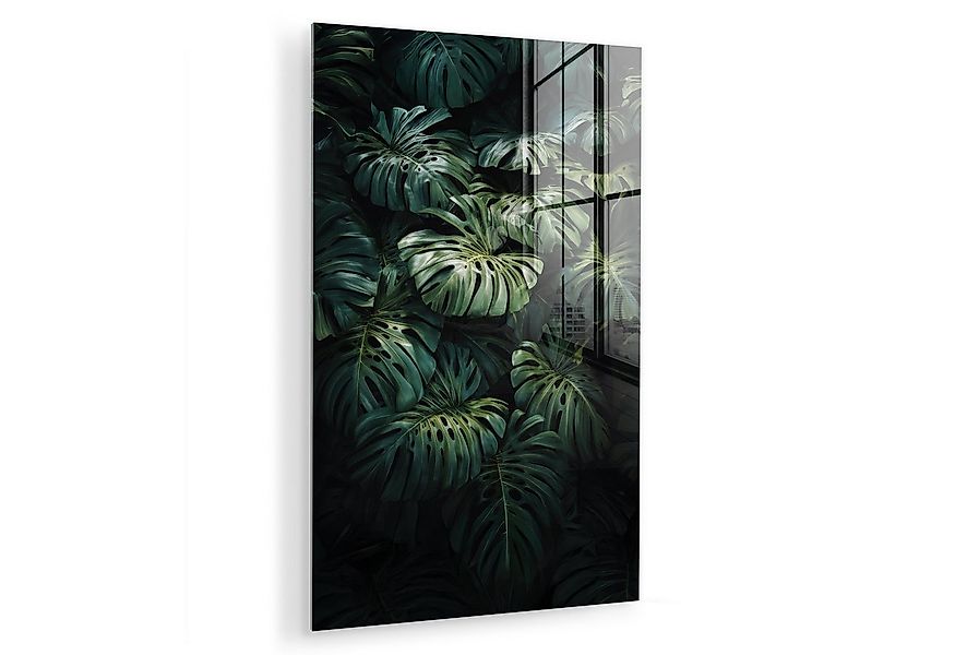 MuchoWow Acrylglasbild Pflanze - Monstera - Licht, Inkl. Aufhängung, Dekora günstig online kaufen