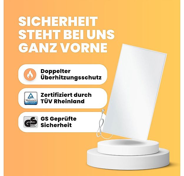 Bringer Infrarotheizung Wandheizung, 300-1200 Watt Elektroheizung mit Therm günstig online kaufen