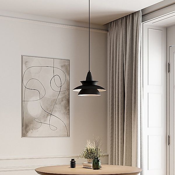 Neona LED Deckenleuchte LETO Schwarz, E27 günstig online kaufen