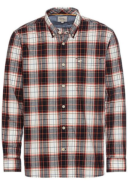 camel active Langarmhemd Langarm Hemd im Karomuster aus reiner Baumwolle günstig online kaufen