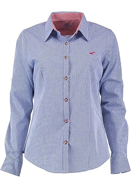 OS Trachten Trachtenbluse Ututu Langarmbluse mit Hirsch-Stickerei auf der B günstig online kaufen