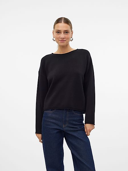 Vero Moda Strickpullover VMGOLD ROLL LS günstig online kaufen
