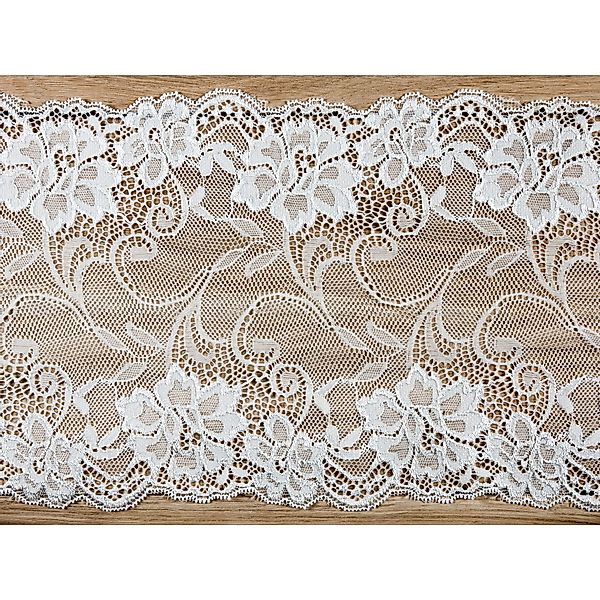 partydeco Tischläufer, Tischläufer Spitze 18cm x günstig online kaufen