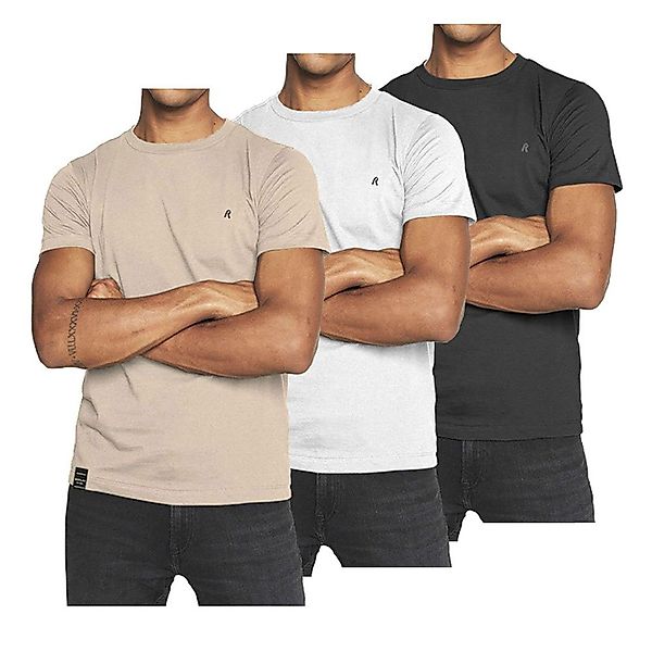 Replay M3205z.000.22602 T-shirt 3XL Black / White / Hazelnut günstig online kaufen