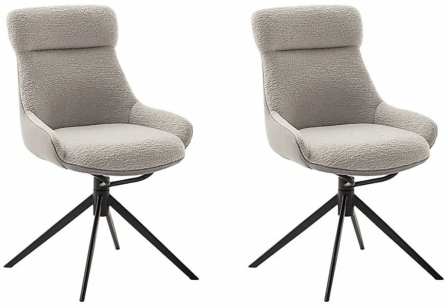 MCA furniture Esszimmerstuhl "PELION", Feingewebe, (2er-Set), drehbar 360, günstig online kaufen