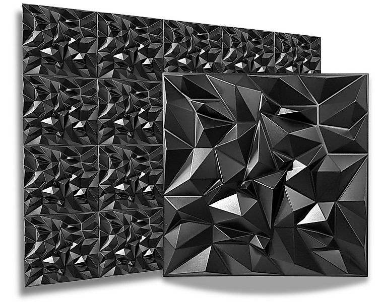 IKHEMalarka 3D Wandpaneel 3D Paneele PVC Kunststoffpaneele, BxL: 50,00x50,0 günstig online kaufen