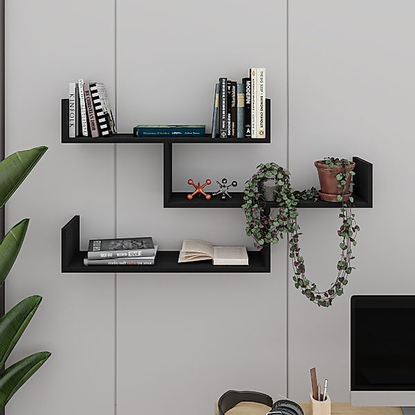 Decortie Bücherregal Tibet, Wandregal Modernes Bücherregal, günstig online kaufen