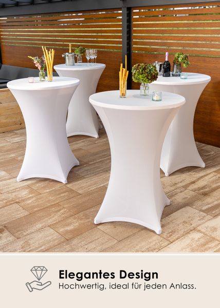 Gräfenstayn Stehtischhusse Stretchbezug Stehtisch Hussen, Elegante günstig online kaufen