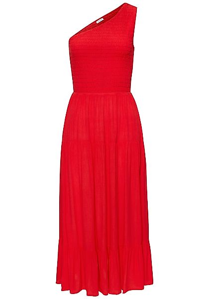 Buffalo One-Shoulder-Kleid, mit Volants, strukturiertes Strandkleid, sommer günstig online kaufen