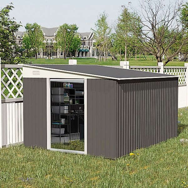 Outsunny Gerätehaus 8,9  Gartenhaus, Geräteschuppen günstig online kaufen
