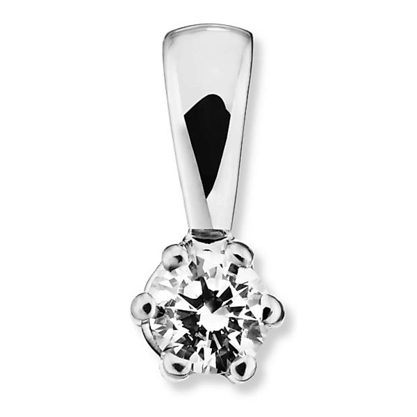 ONE ELEMENT Kettenanhänger "0.1 ct Diamant Brillant Anhänger aus 585 Weißgo günstig online kaufen