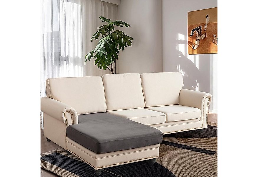 Sunicol Sofahusse 1/2/3/4 Sitz Stretch Samt Kissen Abdeckung, Sofa Sitzkiss günstig online kaufen