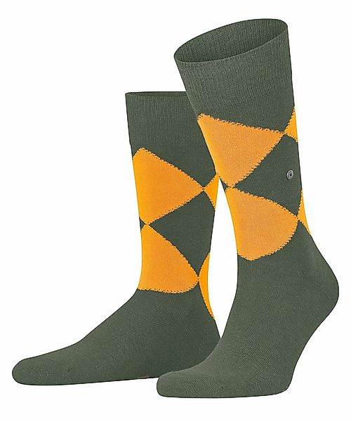 Burlington Kingston Herren Socken, 40-46, Grün, Argyle, Baumwolle (Bio), 21 günstig online kaufen