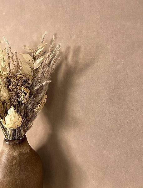 Newroom Vliestapete Paraiso Uni Light Brown Tapete Universal Unifarbe,Struk günstig online kaufen