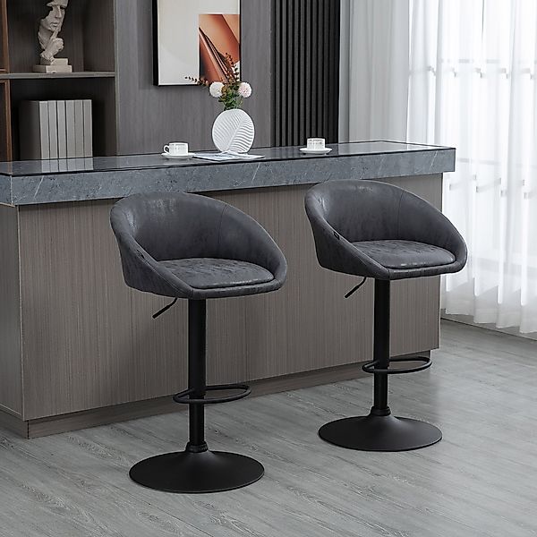 HOMCOM Barhocker Barstuhl mit Armlehne (Drehstuhl, günstig online kaufen