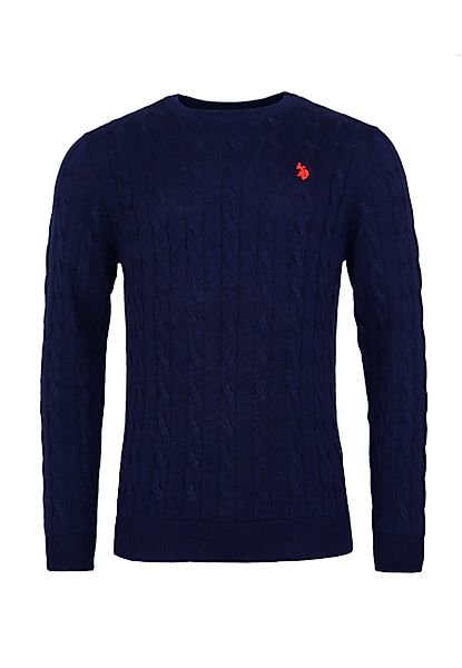 U.S. Polo Assn. Strickpullover Pullover Rundhals günstig online kaufen