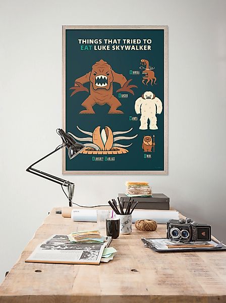 Komar Wandbild "Star Wars Hungry Monsters" Disney Set, 1 Stk. tlg. 30 x 40 günstig online kaufen