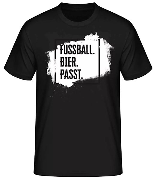 Fußball Bier Passt · Männer Basic T-Shirt günstig online kaufen