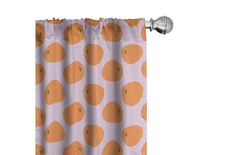 Abakuhaus Gardine Vorhang für Wohnzimmer Schlafzimmer Dekor, Microfaser, Or günstig online kaufen