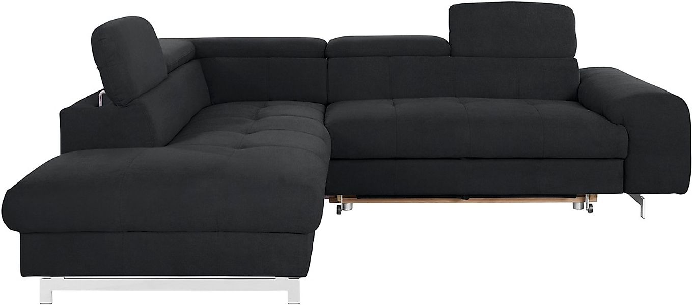 COTTA Ecksofa "Chef L-Form", mit Kopfteilverstellung, edle Metallkufen, wah günstig online kaufen
