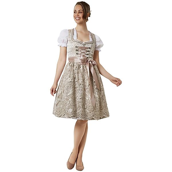 dressforfun Dirndl Frauenkostüm Midi-Dirndl Edles Midi-Dirndl günstig online kaufen