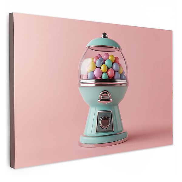 OneMillionCanvasses® Leinwandbild Kaugummi - Retro - günstig online kaufen