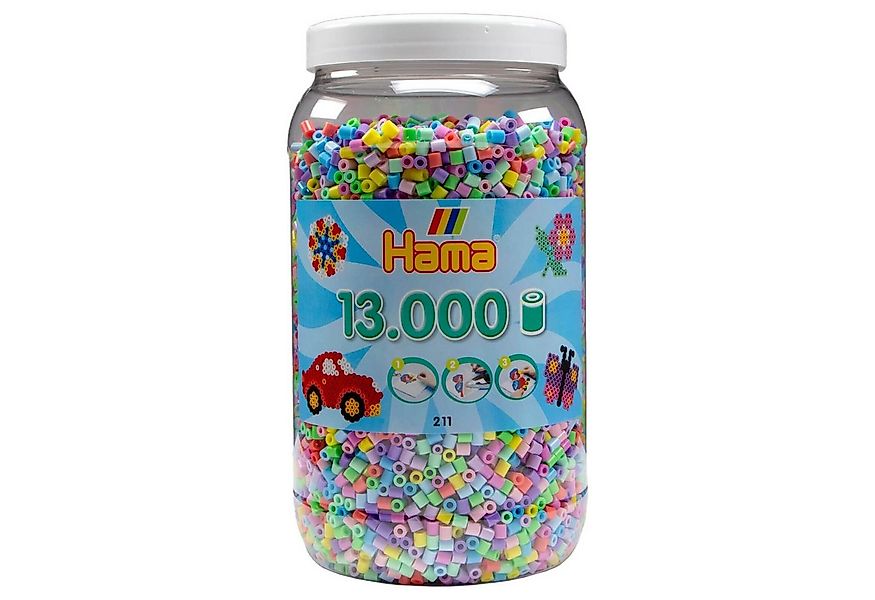 Hama Perlen Bügelperlen HAMA 13.000 Bügelperlen Midi - Ausführung: Pastell günstig online kaufen