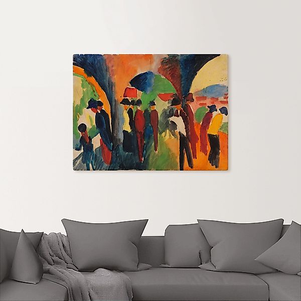 Artland Leinwandbild "Unter den Lauben von Thun", Gruppen & Familien, (1 St günstig online kaufen
