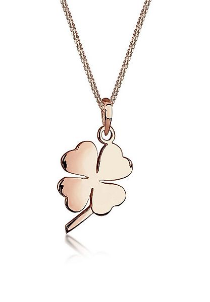 Elli Kette mit Anhänger Kleeblatt Glücksbringer 925 Silber, Kleeblatt günstig online kaufen