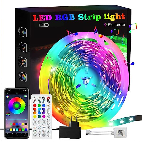 Nettlife LED Stripe Selbstklebend RGB APP-Steuerung günstig online kaufen