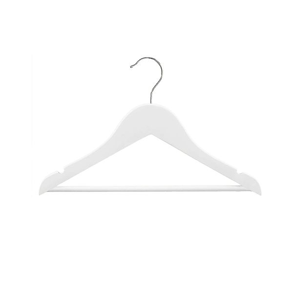 Songmics Kinderkleiderbügel-Set Cason Holz Weiß 20-teilig günstig online kaufen