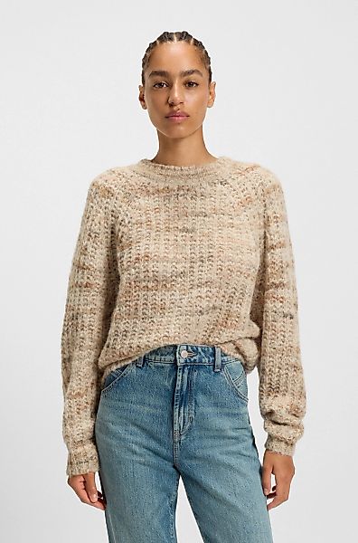 BOSS ORANGE Strickpullover "Fiambella Premium Damenmode" Rundhalsausschnitt günstig online kaufen