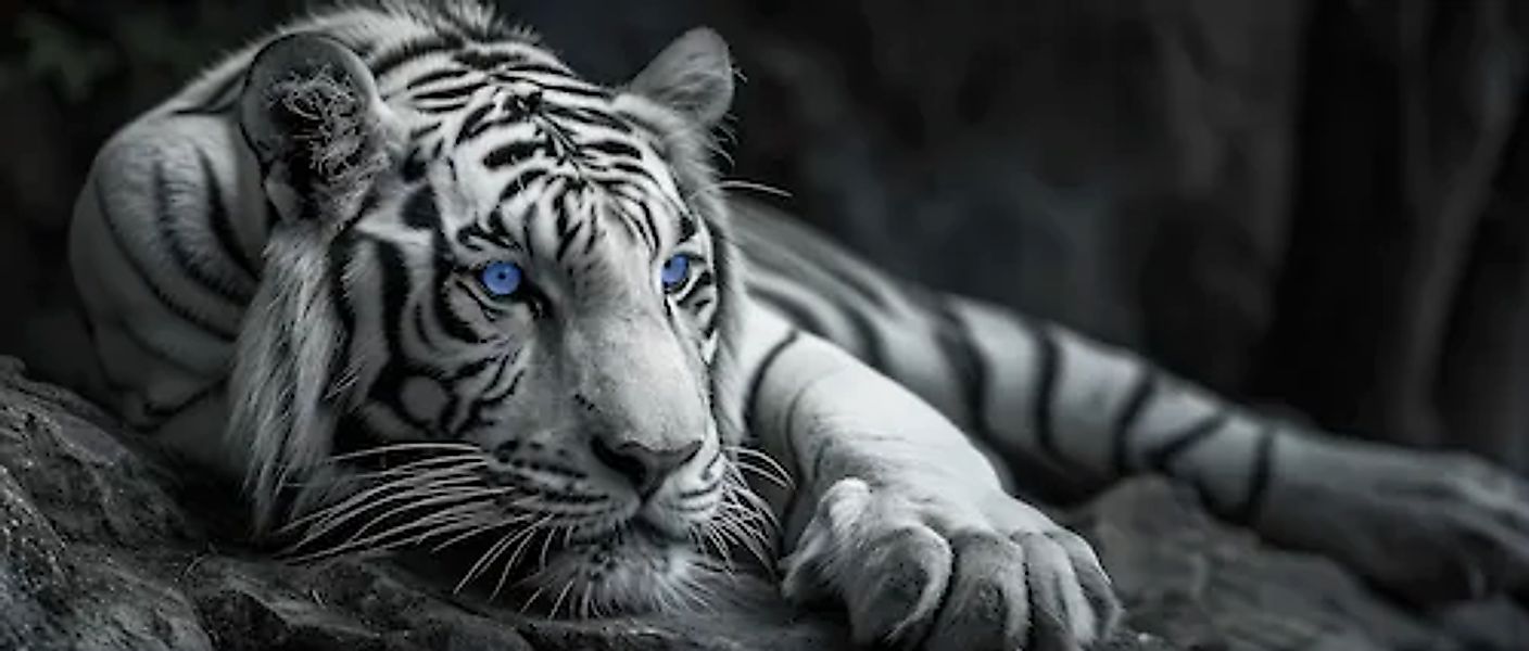 Bönninghoff Leinwandbild, Tiger-Raubkatzen-Tiere-Wildtiere, (1 St.) günstig online kaufen