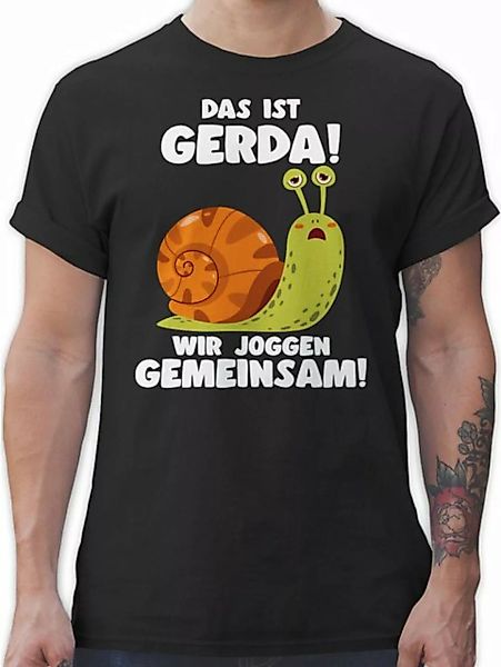 Shirtracer T-Shirt Das ist Gerda Wir joggen gemeinsam - Langsame Schecke Jo günstig online kaufen