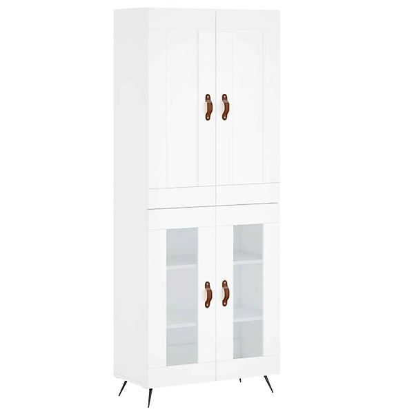 vidaXL Highboard Weiß 69,5x34x180 cm Holzwerkstoff 3199593 günstig online kaufen